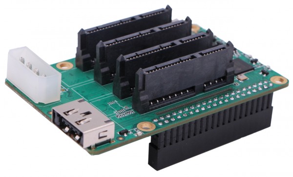 Rock Pi 4 SATA HAT Penta NAS PCB