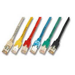 Patchkabel RJ45, CAT5e 100Mhz, 10m grau; Hirose TM11 mit Draka UC300