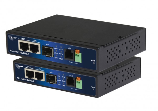 ALLNET VDSL2 point-to-point bundle via 2-wire unmanaged &quot;ALL-MC116VDSL2&quot; Master &amp; Slave (Bundle)
