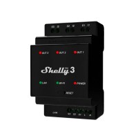 Shelly · Relais · "Pro 3" · WLAN & LAN actionneur de commutation · 3x 16A · max. 48A · BT Shelly · Relais · "Pro 3" · WLAN & LAN actionneur de commutation · 3x 16A · max. 48A · BT