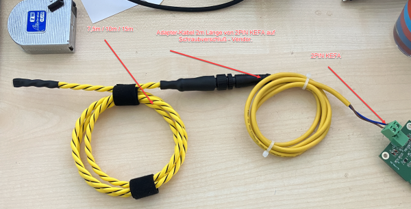 ALLNET MSR sensor, e.g. for leak detection, cable length 10 m + 2 m.