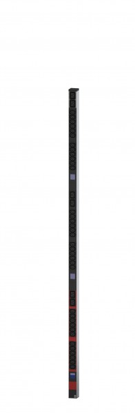 Bachmann PDU, Steckdosen, 36xDosen(C13)+6x(C19)-&gt;3ph Zuleitung 3,0m CEE 16A Stecker Rot, BN0500,
