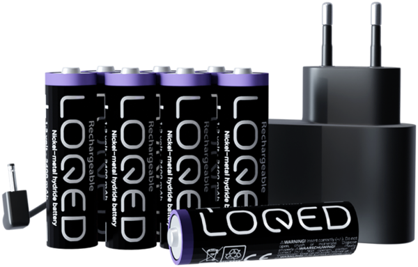 Shelly · "LOQED Power Kit" · Erweiterung für Smartes Türschloss · 8x Akkus enthalten