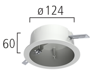 Synergy 21 by EUTRAC 3~INSTALLATION POT FOR PUNK OUTLET, black