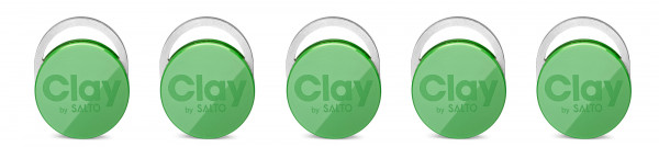 Salto Clay Zutrittskontrolle Zubehör Tags 5er-Pack Hellgrün