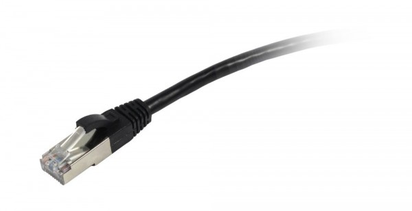 Patchkabel RJ45, CAT5e 100Mhz, 1,5m schwarz, S-FTP(SF/UTP), Synergy 21,