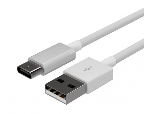 Kabel USB, C(St) => A(St), 2,0m, USB2.0, weiss,