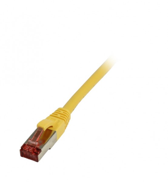 Patchkabel RJ45, CAT6 250Mhz, 0.5m gelb, S-STP(S/FTP), Syner
