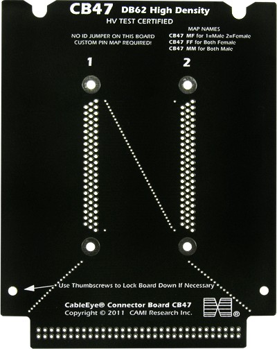 CableEye 777 / CB47 Interface Board (Dual DB62HD, HV-Rated)