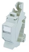 Telegärtner Modulträger, Hutschiene, incl.1xAMJ-S-Modul, 1-Pack, Tragschienen-Verbinder, T568A, (Keystone), DIN Rail,