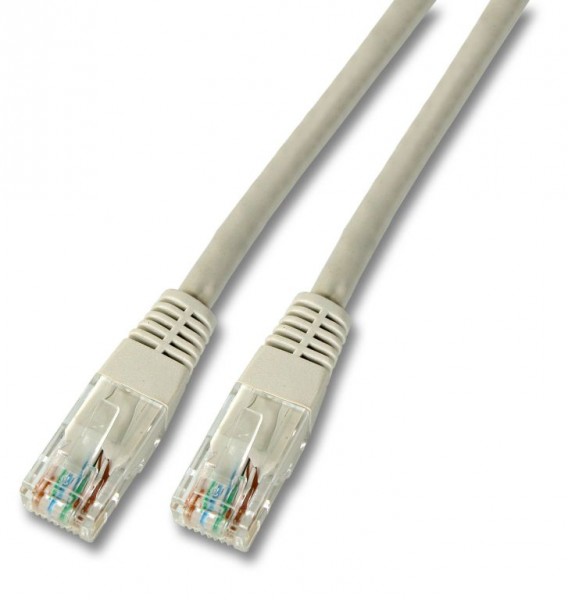 Patchkabel RJ45 UTP(U/UTP). 0.5m grau, CAT6
