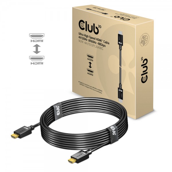 Kabel Video HDMI ST/ST 4,0m *Club3D* 8K60Hz Ultra