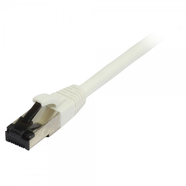 Patchkabel RJ45, CAT8.1 2000Mhz, 10m, weiss, S-STP(S/FTP), TPE/LSZH(SuperFlex), AWG26, Synergy 21