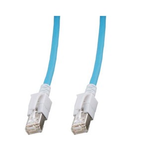 Patchkabel RJ45, CAT6A 500Mhz, 3m, blau; S-STP(S/FTP); VC LED in den Steckern!,