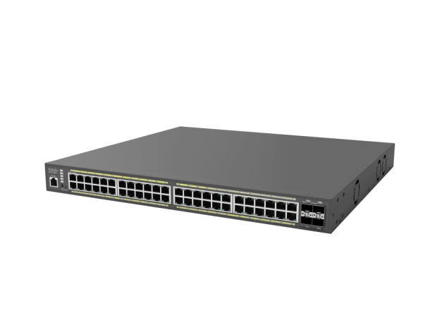 EnGenius Switch full managed Layer2+ 52 Port • 48x 1 GbE • PoE Budget 740W • 48x PoE at • 4x SFP+ • 19" • ECS1552FP • EnGenius Cloud