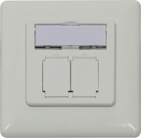 Dosen TP,UP,2-fach,CAT6A, Keystone Slim-line, Reinweiss, designfähig UAE, Synergy 21, Dosen TP,UP,2-fach,CAT6A, Keystone Slim-line, Reinweiss, designfähig UAE, Synergy 21,