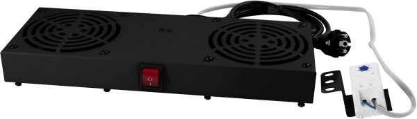 ALLNET 19&quot;Wandgehäuse, zbh. Lüftereinheit, Schwarz, für SMB/