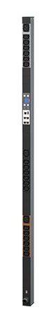 Bachmann PDU, Steckdosen, 18xDosen(C13)+ 3xC19 -&gt; Zuleitung 3m, 16A, mit Stecker CEE 3P 16A rot, BN7500