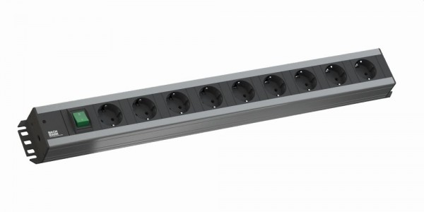 Bachmann Handwerkerleiste, 9xDosen(CEE7) -&gt; Stecker(CEE7), 2m, Schalter,