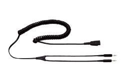 Jabra Kabel QD -&gt; 2x 3, 5mm Klinkenstecker Soundkarten-Ka