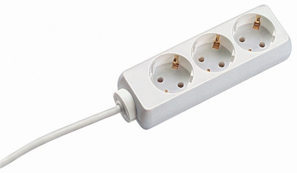 Bachmann Tischsteckdose, 3xDosen(CEE7)->Stecker(CEE7), SELLY