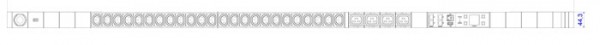 Bachmann PDU, Steckdosen, 24xDosen(C13)+ 4x(C19)-&gt; Zuleitung 3m, 16A, mit Stecker CEE 16A, BN3000,