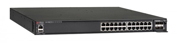 CommScope RUCKUS Networks ICX 7450 Switch 24-port 1 GbE switch bundle includes 4x10G SFP+ uplinks, 2x40G QSFP+