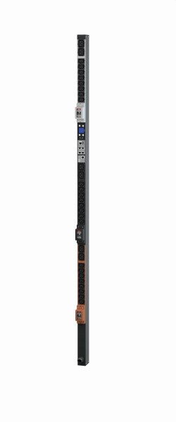 Bachmann PDU, Steckdosen, 24xDosen(C13)+ 6xC19 -&gt; Zuleitung 3m, 16A, mit Stecker CEE 3P 16A rot, BN7000,