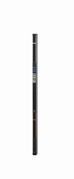 Bachmann PDU, Steckdosen, 24xDosen(C13)+ 6x(C19)+ RCM-&gt; Zuleitung 3m, 16A, mit Stecker CEE 3P 16A rot, BN3000