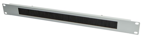 ALLNET 19"zbh. Kabeldurchführungsplatte, 1HE, Metall, Lichtg