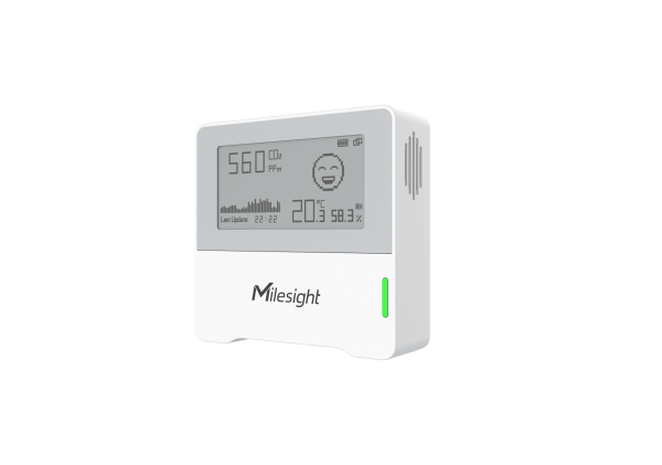 Milesight IoT Indoor Ambience Monitoring Sensor, AM103-868M LoRaWAN / Temp. / Humidity / CO2 / E-Ink Display