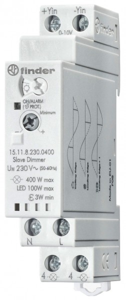 Finder dimmer for top-hat rail SLAVE