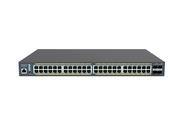 EnGenius Switch full managed Layer 2+ 52 Port • 48x 1 GbE • PoE Budget 410W • 48x PoE at • 4x SFP • 19" • EWS7952P-FIT • FitCon/FitXpress